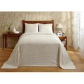 Better Trends Better Trends BSNAKIIV King Natick Bedspread; Ivory - 120 in. BSNAKIIV